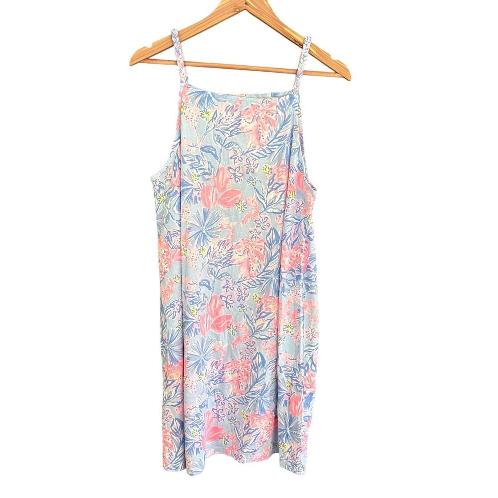 Lilly Pulitzer Kyleigh Dress M NEW Multi Elephant Splash Pink Blue Prep Coastal - Picture 5 of 9